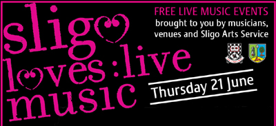 Sligo loves live music logo banner